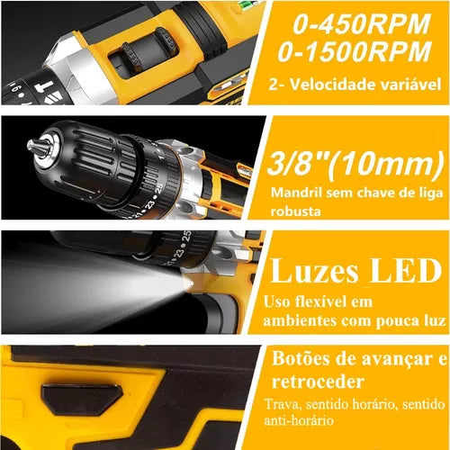 KIT DEWALT ORIGINAL: TALADRO DE ALTO IMPACTO + 2 BATERIAS + REGALOS🎁